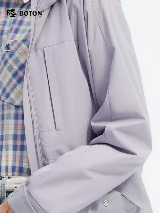 波顿女士春秋季夹克美式休闲宽松可拆卸帽外套LJ919125 商品图3