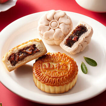 名品集合十大名品月饼双层礼盒10饼10味565g元朗荣华稻香村蛋黄莲蓉枣泥 商品图2