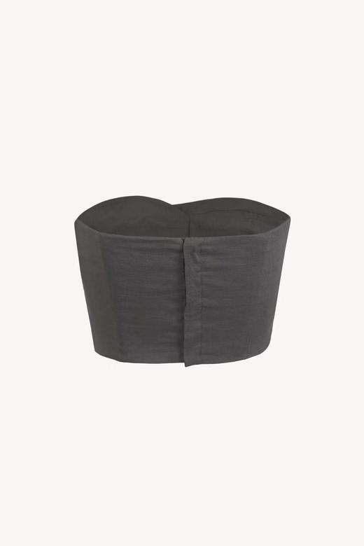 Cortana 26PS 深雾灰亚麻brenna抹胸上衣 商品图6