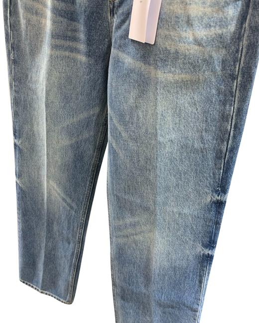 女款中腰直筒无弹牛仔裤长裤la008 商品图2