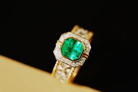 1.16ct祖母绿戒指