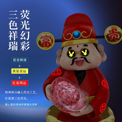 【成都印钞】碎钞大财神摆件 商品图4