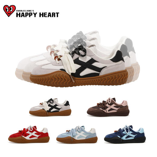 限时特价❗️【查尔斯桃心德训鞋】场景全适配的百搭选择💌撞色拼接与双鞋带，写满小心机的复古潮流感👟三重结构定义“踩屎感”舒适 商品图5