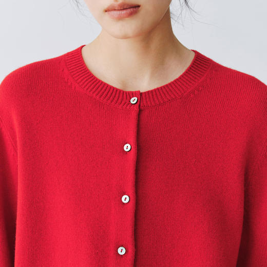 东黎 • 新年款 山羊绒刺绣圆领开衫 5687 商品图4