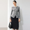 IWY/小香风粗花呢西装外套女职业装套裙轻奢通勤两件套气质正装J26C268+24S658 商品缩略图3