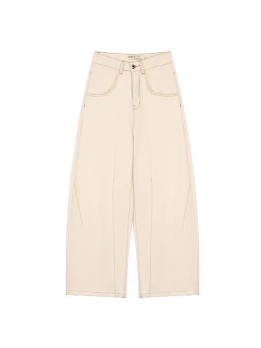 早乙女惠子saotome/STMKZ14016/酵洗阔腿牛仔裤 商品图3