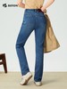 【热痰蓄温】波顿女士秋冬季高弹直筒修身加绒牛仔裤高腰显瘦长裤LE389325 商品缩略图2