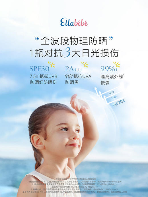 Ellabebe嗳乐蓓贝婴幼儿温和隔离紫外线物理防晒乳50mlSPF30PA+++ 商品图2