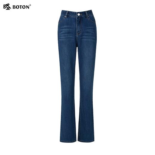 波顿女士春夏季小喇叭薄款高腰显瘦弹力牛仔长裤LE358125 商品图4