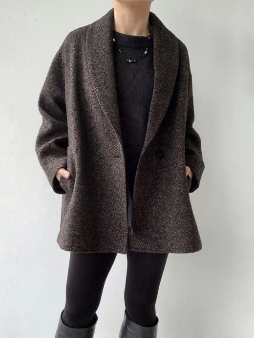 DONSEE10｜DS10AW2508-D 肌理棕 自然肌理短外套 商品图2