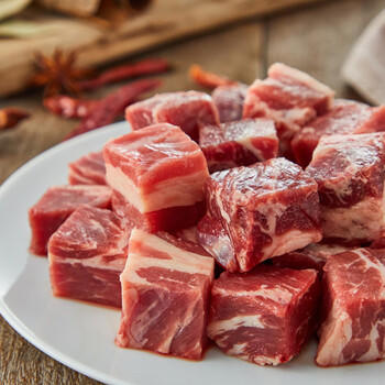 恒都 牛肉冷冻生鲜 牛楠块 国产牛肉A款礼盒1.2kg 商品图2