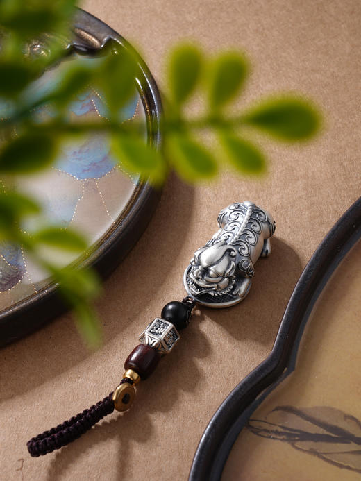 子佩集S999银【时运亨通】挂件【Q2284500-1】纯银小摆件钥匙扣2406 商品图4