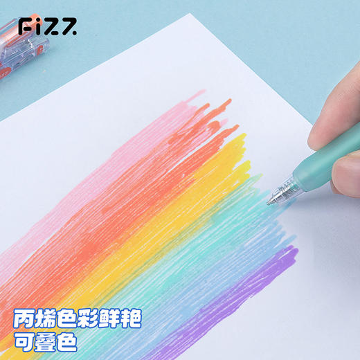 【广博】fizz6色丙烯中性笔可叠色中性笔勾线笔高颜值ins风笔记号笔 商品图4
