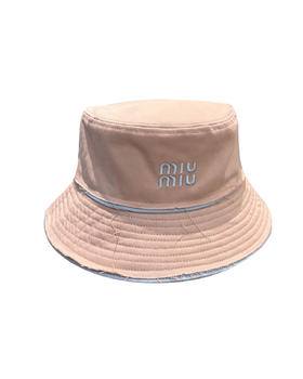 毛边刺绣渔夫帽fe017