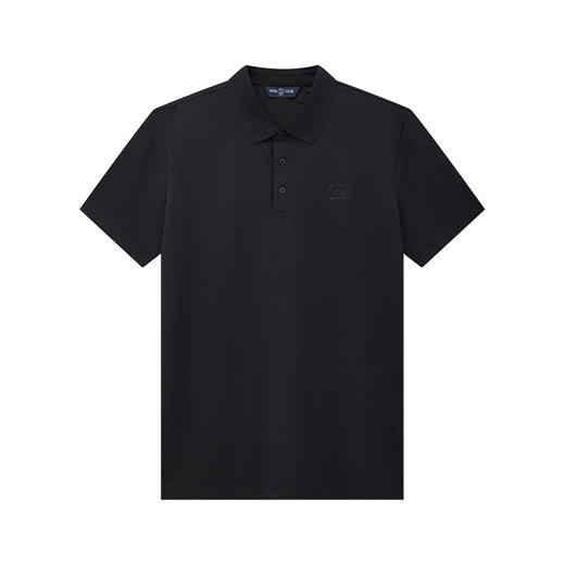 【桑蚕丝】德鲨鲨鱼商务短袖POLO衫男2026夏季新款纯色T恤 商品图1