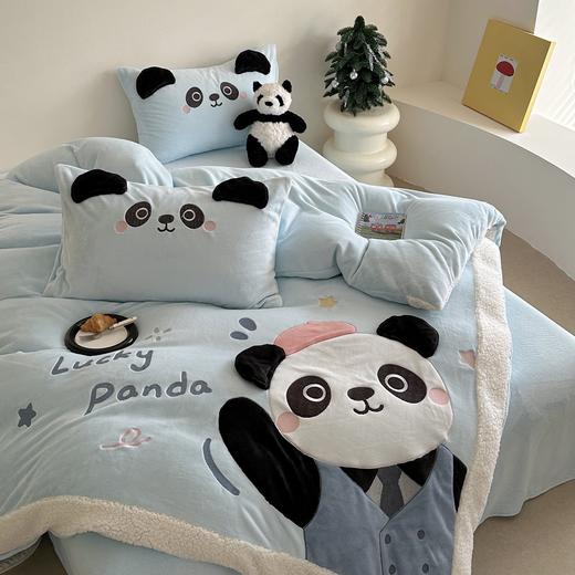 【清仓149元/套】【一套约7~8斤重】220g刺绣牛奶绒四件套  【不支持退换】 商品图10