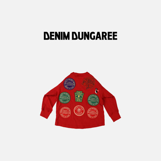 DD日本童装 DENIM DUNGAREE 棉质复古徽章企鹅 PENNIE 长袖T恤 商品图2