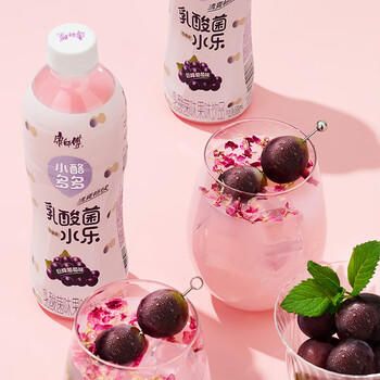 康师傅小酪多多巨峰葡萄500ml*15瓶/箱 乳酸菌饮料 清爽畅快 包装随机 商品图5