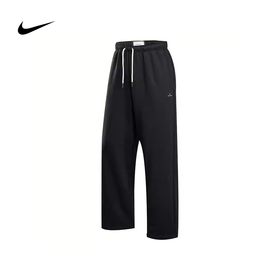 NIKE耐克男子保暖宽松直筒裤运动休闲篮球长裤IM6334-010