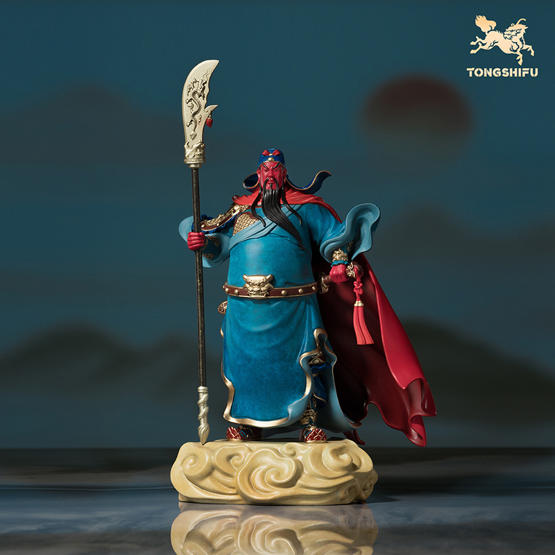 铜师傅《威震山河》办公室关羽关公关二爷铜摆件 武财神工艺品