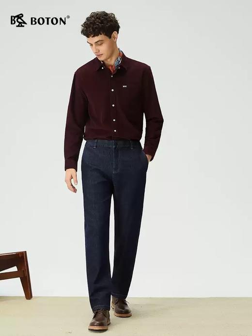 波顿男士牛仔裤宽松窄版阔腿小直筒柔软透气休闲百搭长裤子ME973325 商品图1