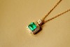 0.67ct祖母绿锁骨链 商品缩略图1