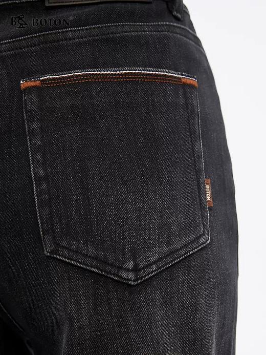 【四面弹】波顿女士春夏季美式休闲宽松直筒弹力牛仔长裤LE366125 商品图4