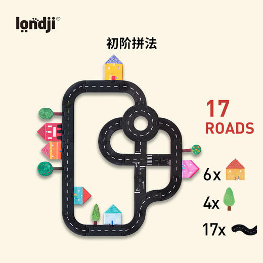 londji 道路 便携版 自由拼图 适合4岁+ 西班牙品牌 PG006U 商品图2