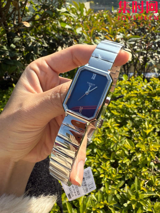 原单品质 天梭新款 方形小美人系列T160 女士石英腕表 整体非常简洁，表盘尺寸：21.8x30mm 商品图5