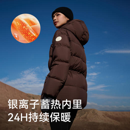 【800蓬鹅绒】伯希和户外羽绒服女2025新款保暖收腰修身防风外套 商品图2