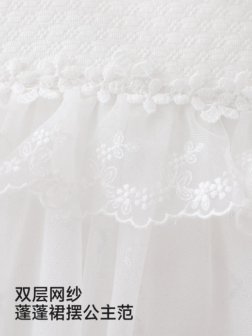 英氏婴儿连体衣新生儿衣服长袖女宝宝纯色外出服哈衣YRHAJ1S008A 商品图2