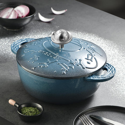 19675-BGJT2402 宝玑Breguet 星河绮梦系列24CM珐琅锅-银河蓝 商品图6