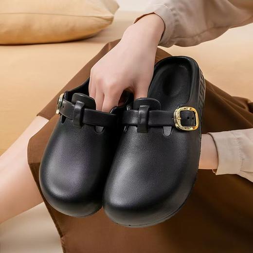 【简约大气❗️亲肤舒适】eva洞洞鞋女款夏防滑防臭厚底外穿沙滩涉水女勃肯鞋。jd 商品图2