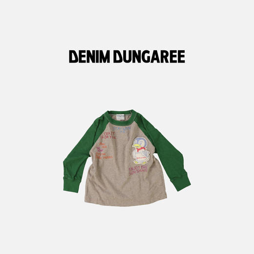DD日本童装 DENIM DUNGAREE 企鹅 STAY WITH ME 长袖T恤 商品图2