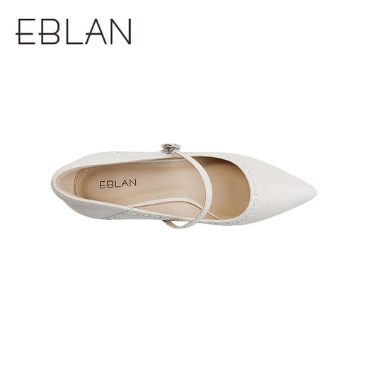 伊伴2026春季尖头高跟鞋艺术感贵气优雅编织时装玛丽珍B26138824 商品图2