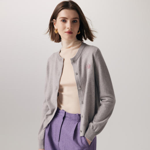 PALUOPO/PL圆领女开衫ET23035R/约重235g帕罗 商品图4