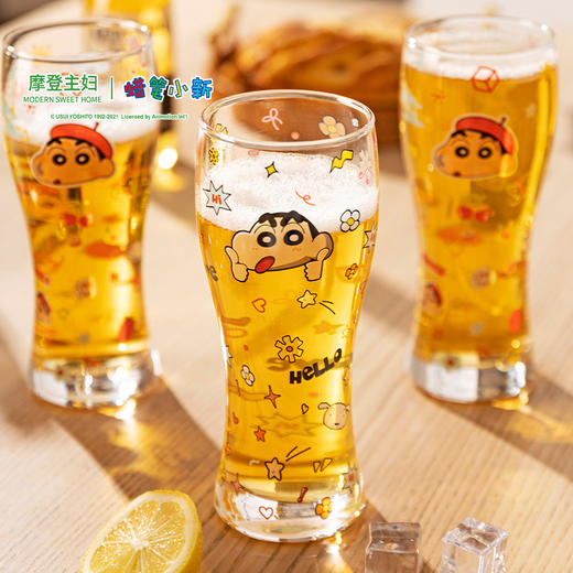 摩登主妇玻璃杯啤酒杯牛奶果汁杯子高颜值家用水杯 商品图4