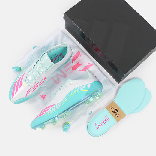 【梅西专属配色】ADIDAS阿迪达斯 F50 高端FG长钉训练梅西成人足球鞋男JQ0927 商品图4
