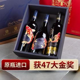 傲鱼智利原装原瓶进口红酒干红葡萄酒水整箱礼盒装