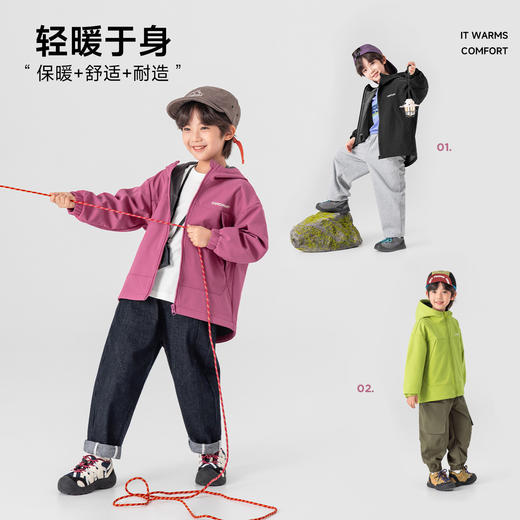 【件件底价，童装双倍积分】多多家男童外套防泼水2026春装新款春秋款儿童男孩印花防风上衣潮11333 商品图1