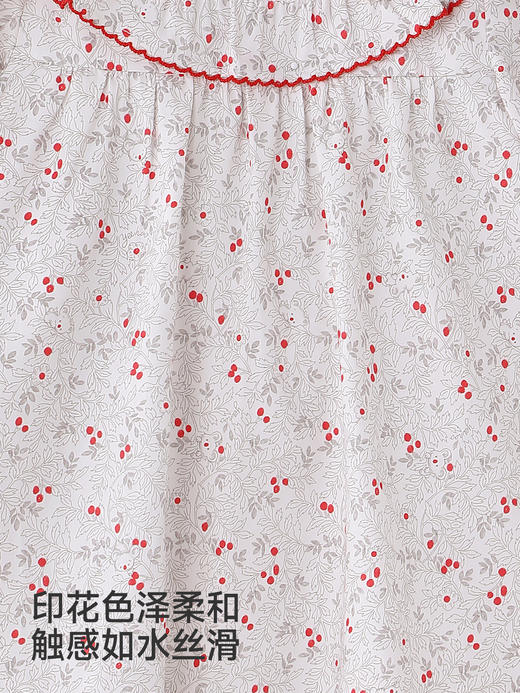 英氏女童连衣裙春秋新款长袖莱赛尔透气裙子娃娃裙YRLAJ1S004A 商品图3