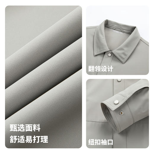 【易打理】圣得西商务夹克标准版型2026春季新品翻领男士轻奢外套 商品图5