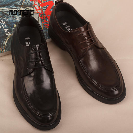 和诚行2026春季新款真皮正装通勤舒适百搭男式商务鞋1370155 商品图3