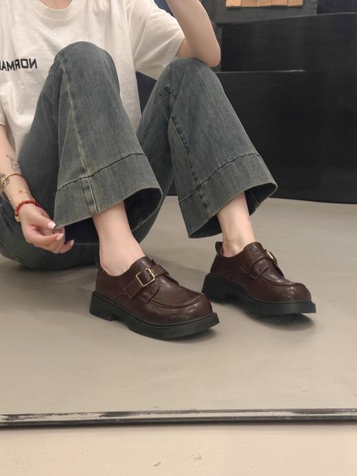 【YW】无忧购英伦风百搭基础款乐福鞋女复古皮鞋女单鞋5801（3.1截单后3-7天发货) 商品图4