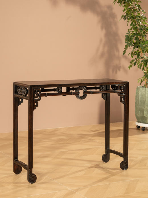 清	红木拱璧纹条桌 商品图0