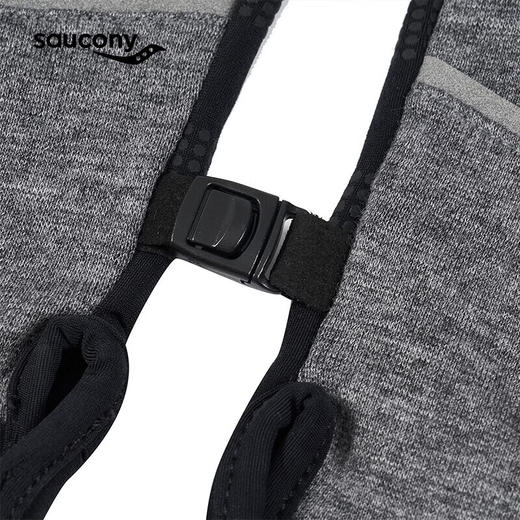 Saucony索康尼 男女同款手背羊毛面料魔术贴轻量保暖透气防滑针织运动手套 商品图2