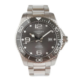 【95新】LONGINES 浪琴L3.781.4.76.6自动机械机芯日期显示41MM（男款）康卡斯系列 精钢/可旋转陶质字圈060226AK28