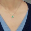 0.67ct祖母绿锁骨链 商品缩略图8