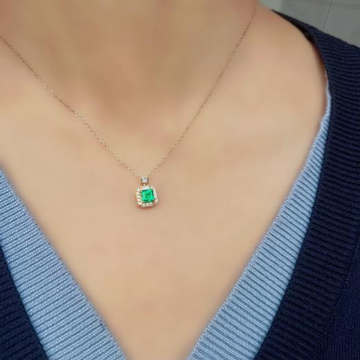 0.67ct祖母绿锁骨链 商品图8