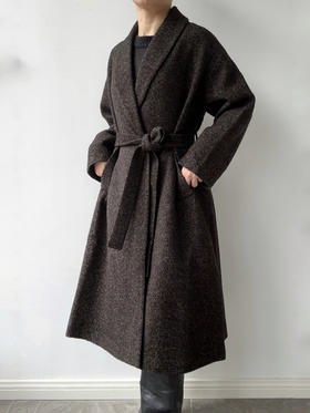 DONSEE10｜DS10AW2507-D 肌理棕 自然肌理长款大衣